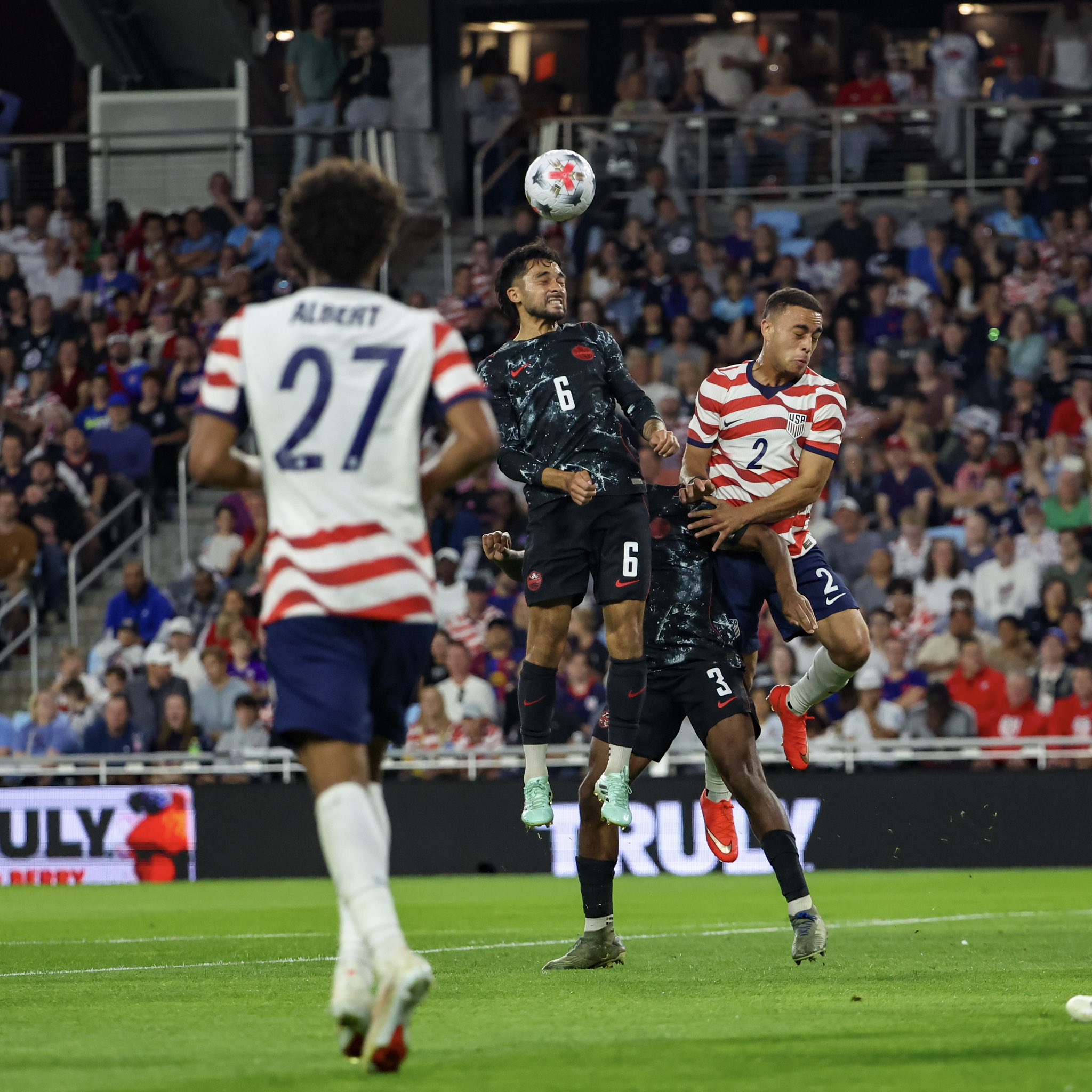 Canada defeated by United States in 'friendly' action
